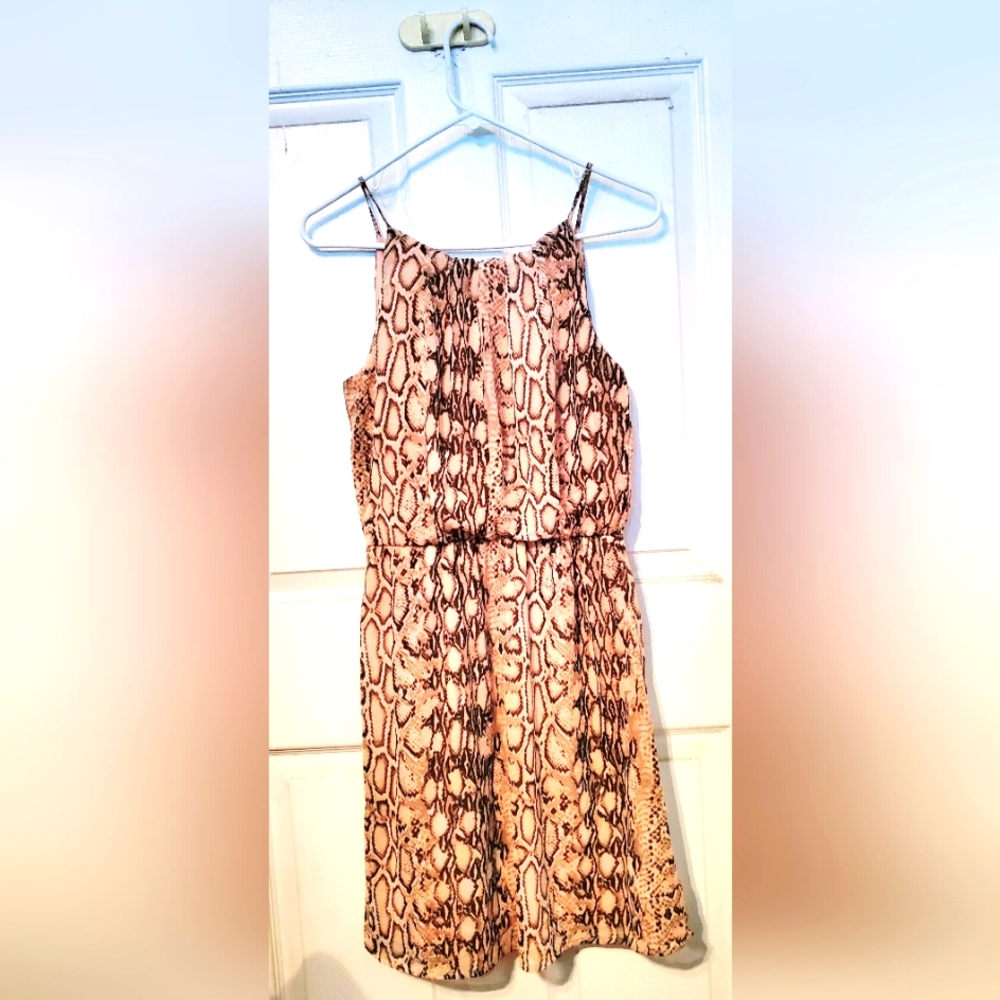 Snake printed dress